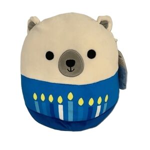 Squishmallows Brooke The Polar Bear Hanukkah Plush. NWT.